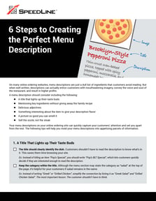 6 Steps to Creating the Perfect Menu Description