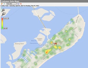 Customer Data Heatmap Report in the POS