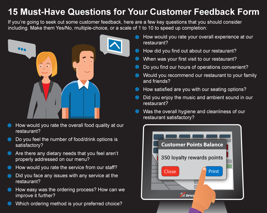 Checklist of must-have customer feedback form questions