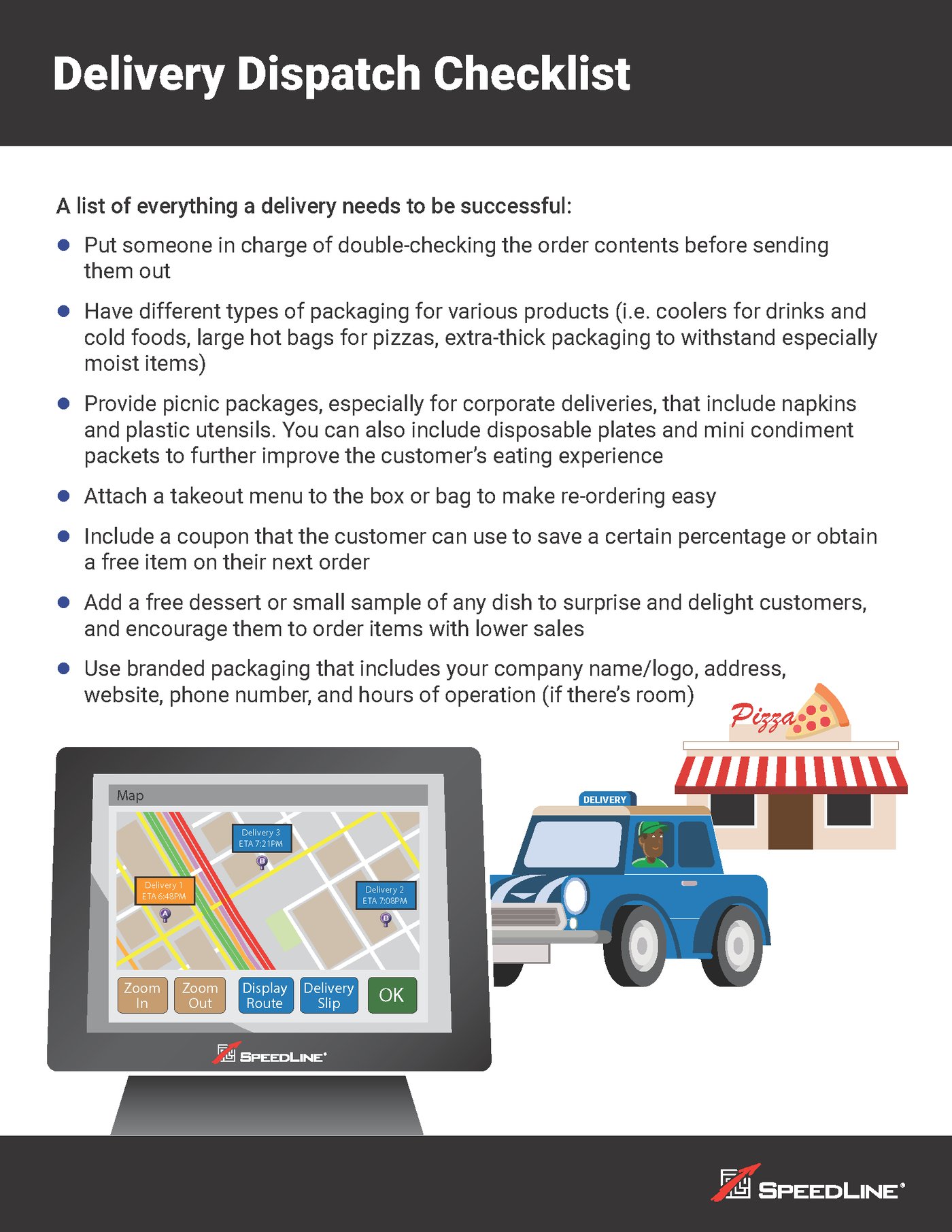 Delivery Dispatch Checklist