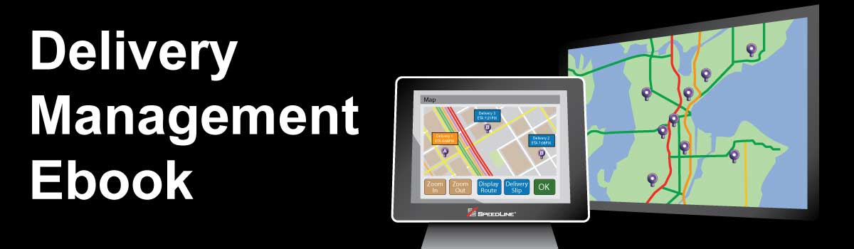 Delivery Management Ebook showing restaurant delivery dispatching screen on the POS
