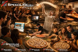 Pizza restaurant operator promoting dessert pizzas through online ordering, loyalty rewards, reporting and delivery management to increase average order value, customer loyalty, and revenue