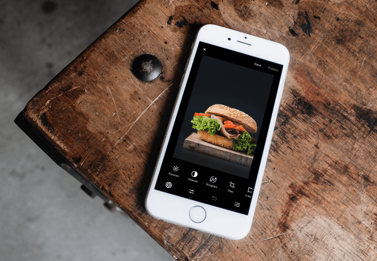 Editing Burger - Online Ordering Photography 