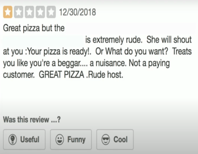 Handling Online Reviews - Bad Review