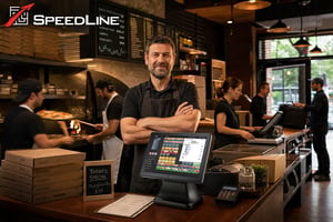 Pizza restaurant operator comparing POS system quotes, configurations, features, and costs to choose the right solution for their business