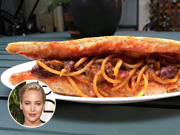 Jennifer Lawrence chili pizza