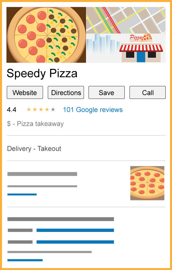 Pizzeria Google My Business Listing