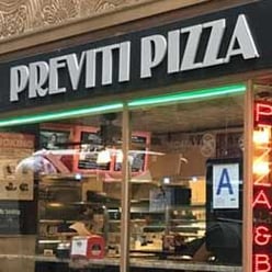 The front of Previti Pizza in Midtown Manhattan