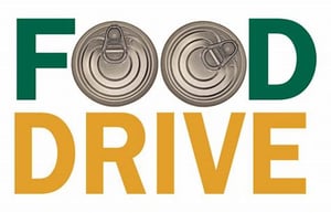 a Food Drive illustration to represent our regular donations to the Abbotsford  food bank.