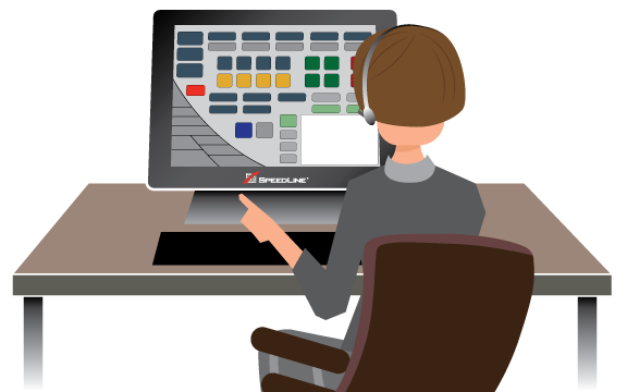A SpeedLine Support team member walking a customer through the point of sale