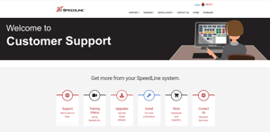 Welcome to Customer Support, a screen shot of the customer support home page