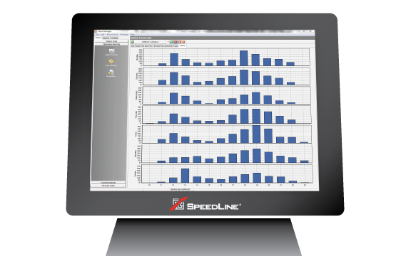 Sales forecasting for a pizzeria shown on the POS terminal